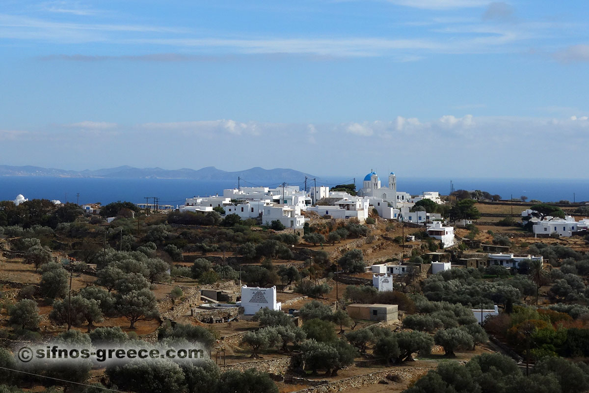 Ο οικισμός Κάτω Πετάλι από την Απολλωνία