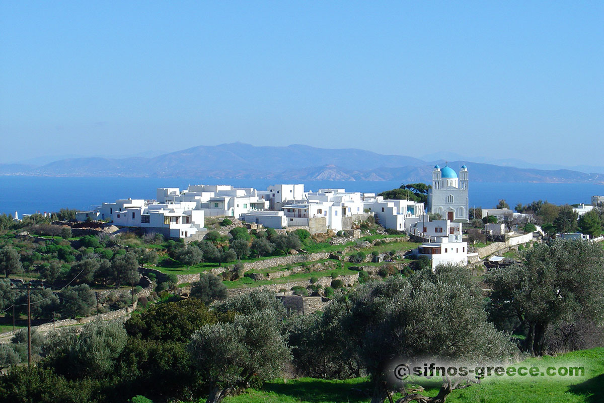 Ο οικισμός Κάτω Πετάλι από την Απολλωνία