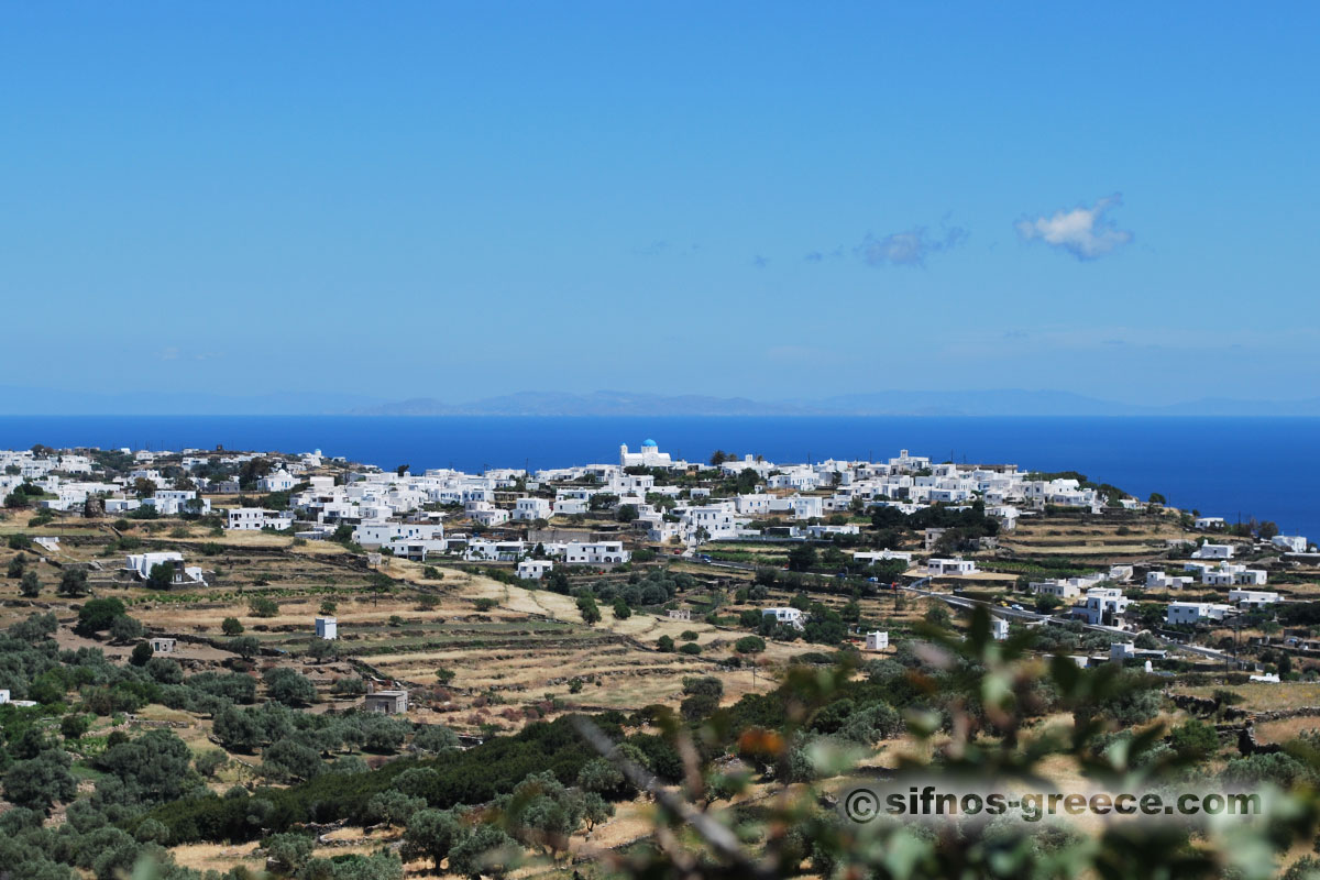 Οι κεντρικοί οικισμοί της Σίφνου